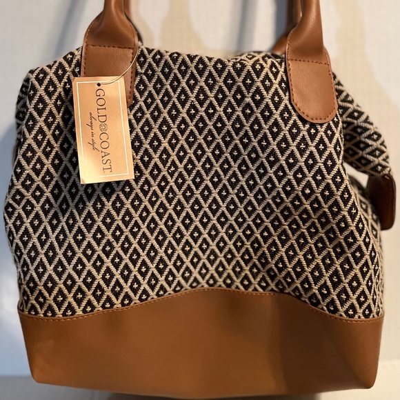 Gold Coast Tapestry Cream & Brown Tapestry Hand Bag - Picture 4 of 4